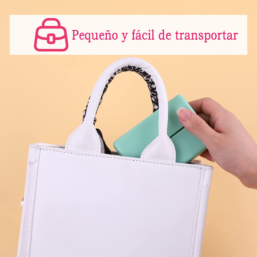 GeorgeX Pastillero Semanal de 7 Días, Pastillero Portátil de Viaje, Caja de Almacenamiento de Medicamentos con Siete Compartimentos para Medicamentos Vitamínicos y Suplementos (Verde)