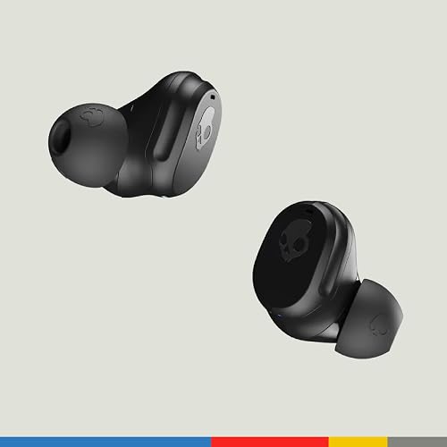 Audífonos Skullcandy Mod In-Ear Inalámbricos, 34 Horas de Batería, Micrófono, Compatibles con iPhone, Android y Dispositivos Bluetooth, Negro