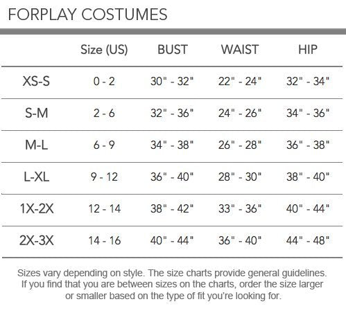 Forplay Women's Super Seductress Costume Set