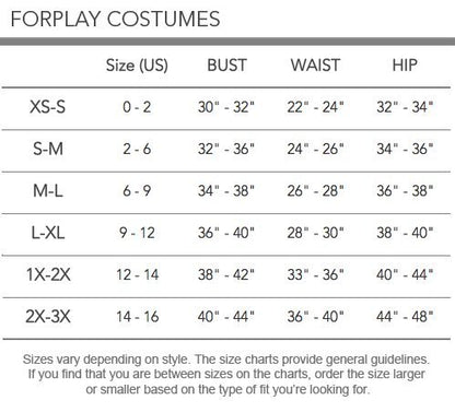 Forplay Fierce Feline Ears, Mas, Jumpsuit, Belt, Gloves, Black, Medium/Large