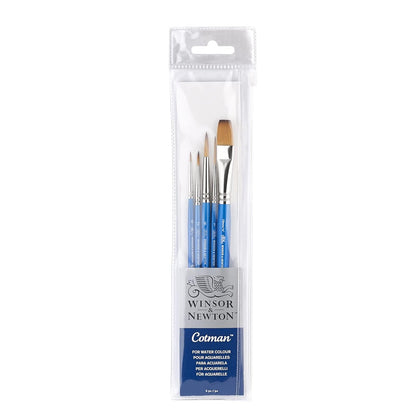 Winsor & Newton Cotman - set de 5 pinceles Cotman incluye: Serie 111 n°0, nº2, nº6, Serie 333 nº1 y Serie 666 13mm