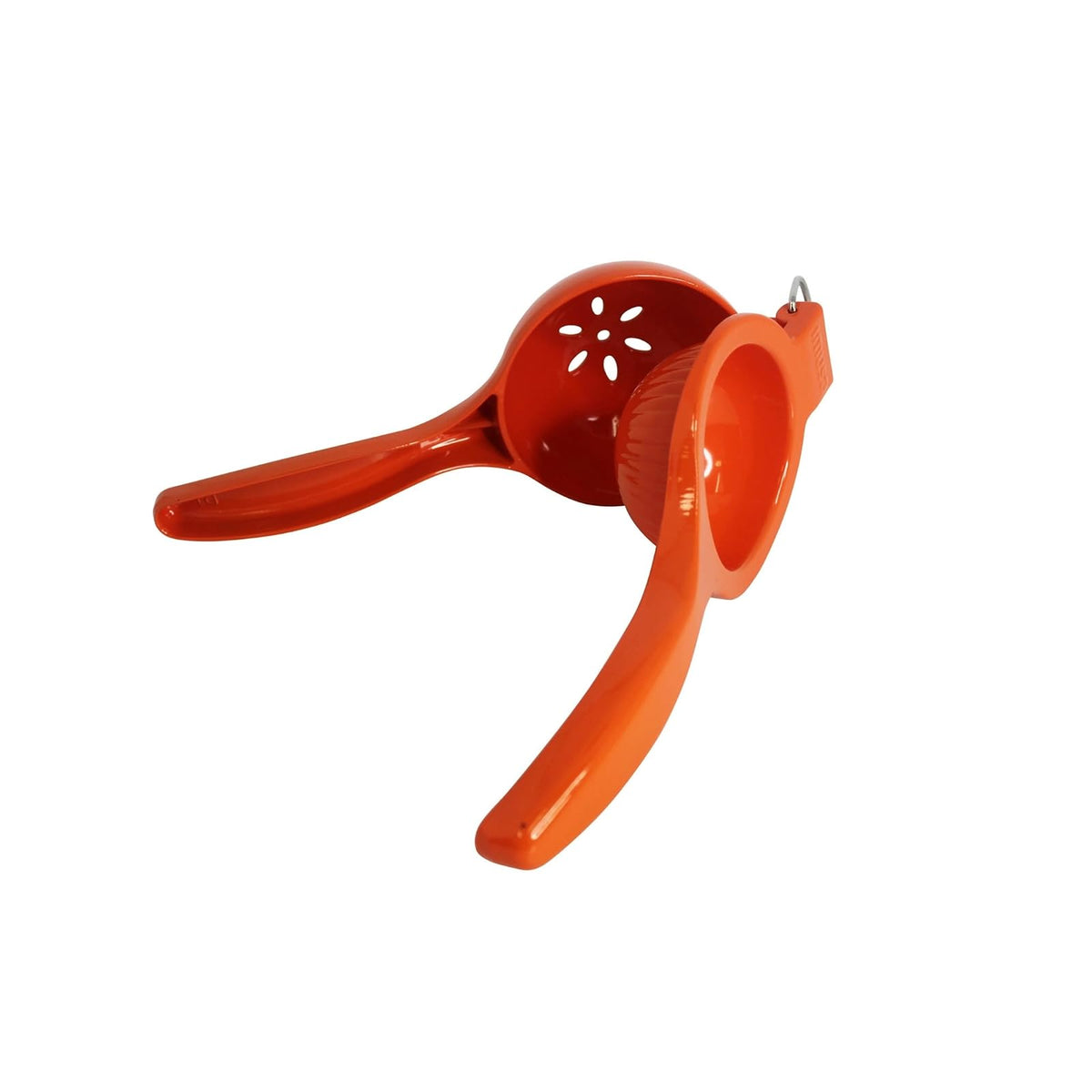 IMUSA USA VICTORIA-70009 Exprimidor de naranjas y cítricos, naranja | Acabado de metal desnudo, anillo colgante integrado, ideal para exprimir limones y limas, herramienta de cocina diaria