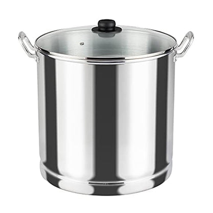 Vasconia Vaporera de Aluminio con Tapa de Vidrio y Rejilla - 16.1 Litros