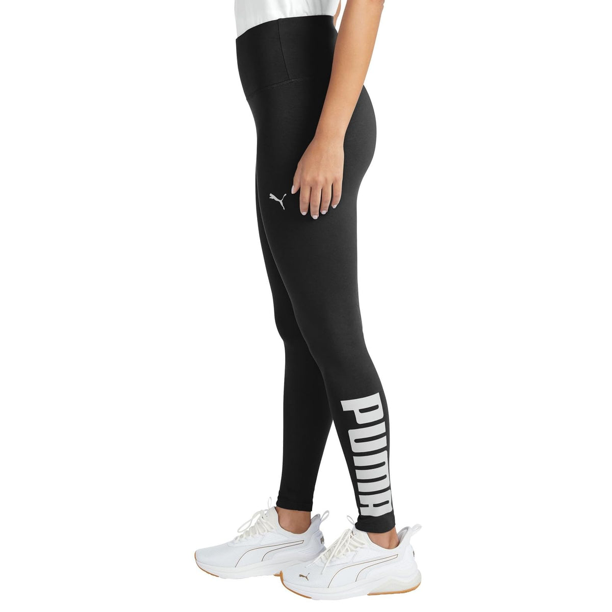 PUMA - Mallas deportivas con logotipo para mujer
