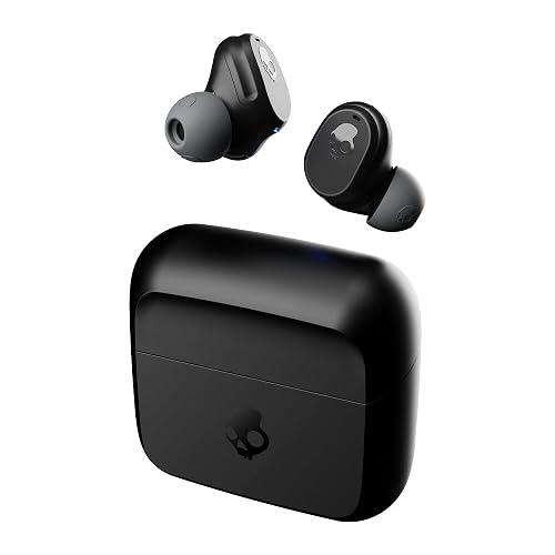 Audífonos Skullcandy Mod In-Ear Inalámbricos, 34 Horas de Batería, Micrófono, Compatibles con iPhone, Android y Dispositivos Bluetooth, Negro