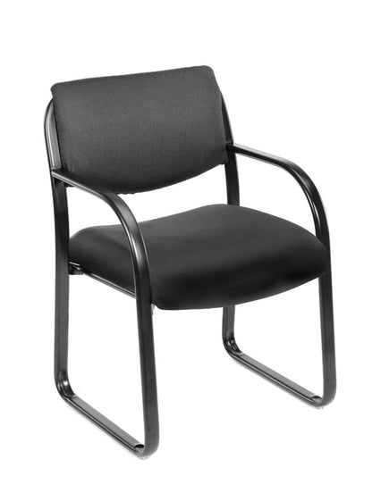 Boss B9521-BK Fabric Plus Guest Chair, Black