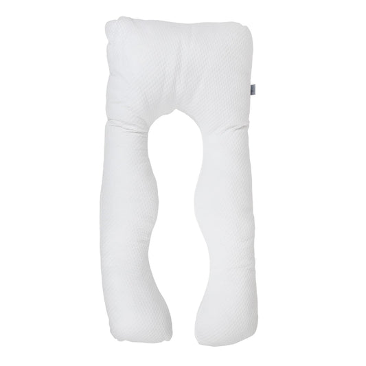 Memory Foam | Almohada de Embarazo Almohada para Embarazadas de Microgel – Duerme Todo el Embarazo y Posparto - Individual - Color Blanco - 125 x 56 x 20 cm –100%