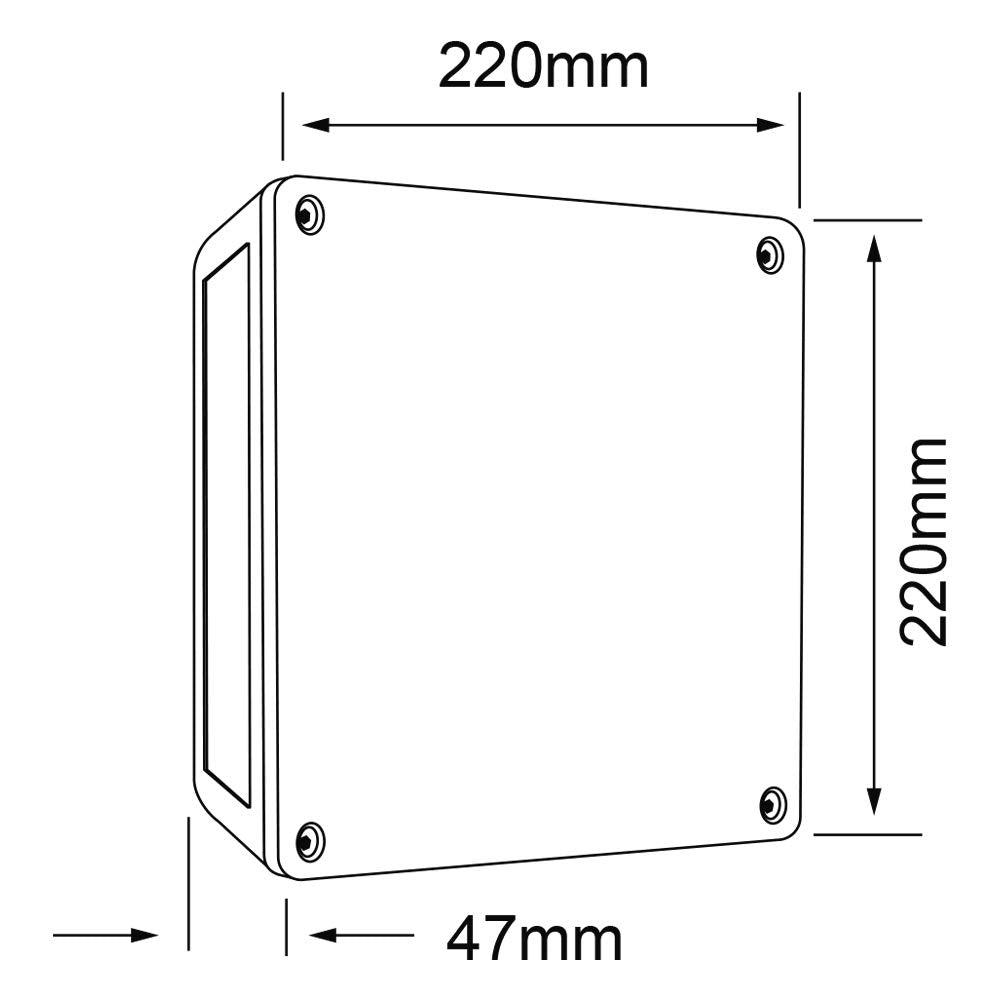 Tecnolite - Lámpara de exterior LED para sobreponer, 14.5 W, Luz Cálida Brillante