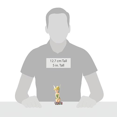Disney Traditions by Jim Shore Peter Pan Tinker Bell Personality Pose Stone Figura de Resina, 4 Pulgadas