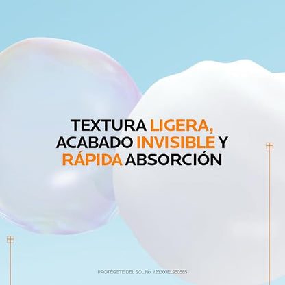 La Roche-Posay Anthelios UVAir Protector Solar Invisible y Ultraligero FPS50+ con Ácido Hialurónico, Niacinamida y Sistema Avanzado de Filtros UVA/UVB, 40 ml