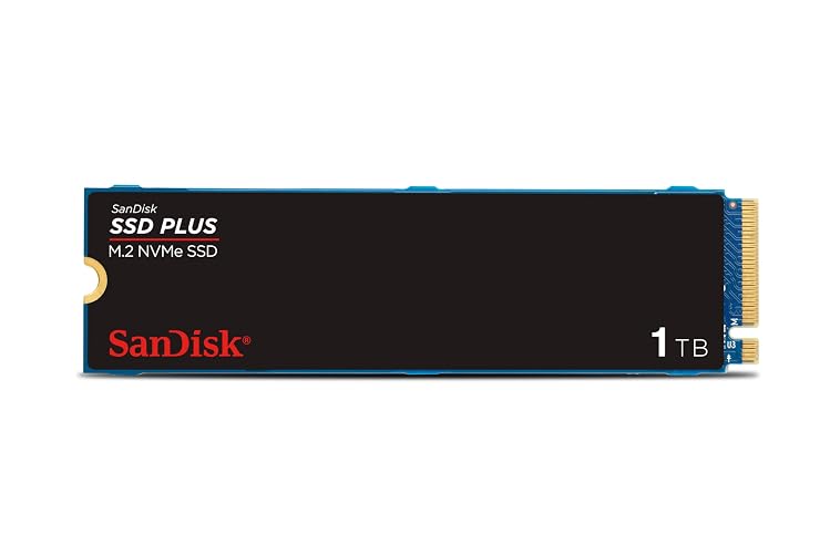 SanDisk 1TB SSD Plus M.2 NVMe SSD - PCIE Gen 3.0, Up to 3,200 MB/s - Internal Solid State Drive - SDSSDA3N-1T00-G26