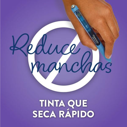 Paper Mate Plumas de Gel InkJoy, Punto Medio 0.7MM, Retráctil, Variados Colores, 6 Piezas, 2198010