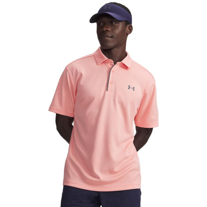 Under Armour Tech Polo de Golf para Hombre - (603) Rosa Posh -  - Gris tono - XL
