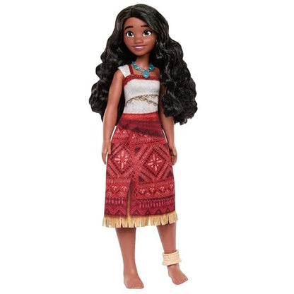 Moana 2 Muñeca Moana Disney con Cabello Ondulado Articulaciones Móviles Vestido Inspirado En La Película Y Accesorios para Niñas De 3 Años En Adelante