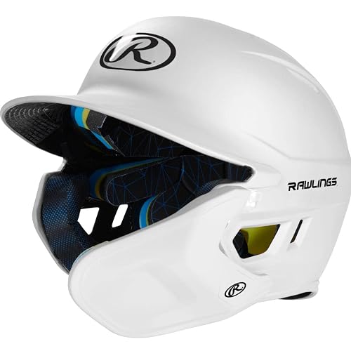 Rawlings - Casco de bateo de béisbol Ajustable Mach | Protector Facial Ajustable | Mate | Tamaños JR y SR | Varios Colores