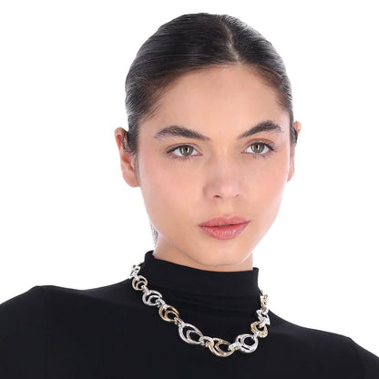 Anne Klein Collar Bitono Ovalado para Mujer