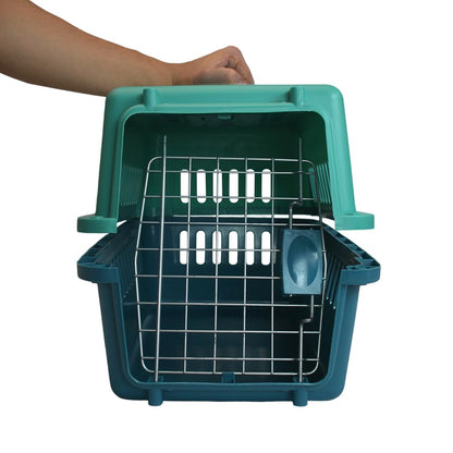Fancy Pets Transportadora para Perros Gallery Tamaño Chico Color Aqua