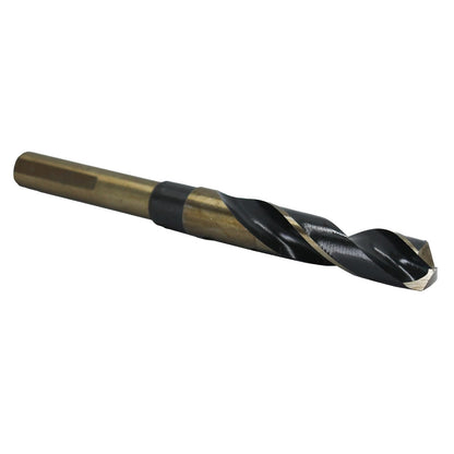 Drill America Broca para Metal Grado Contratista, Vástago Reducido 3 Caras - 1,58cm