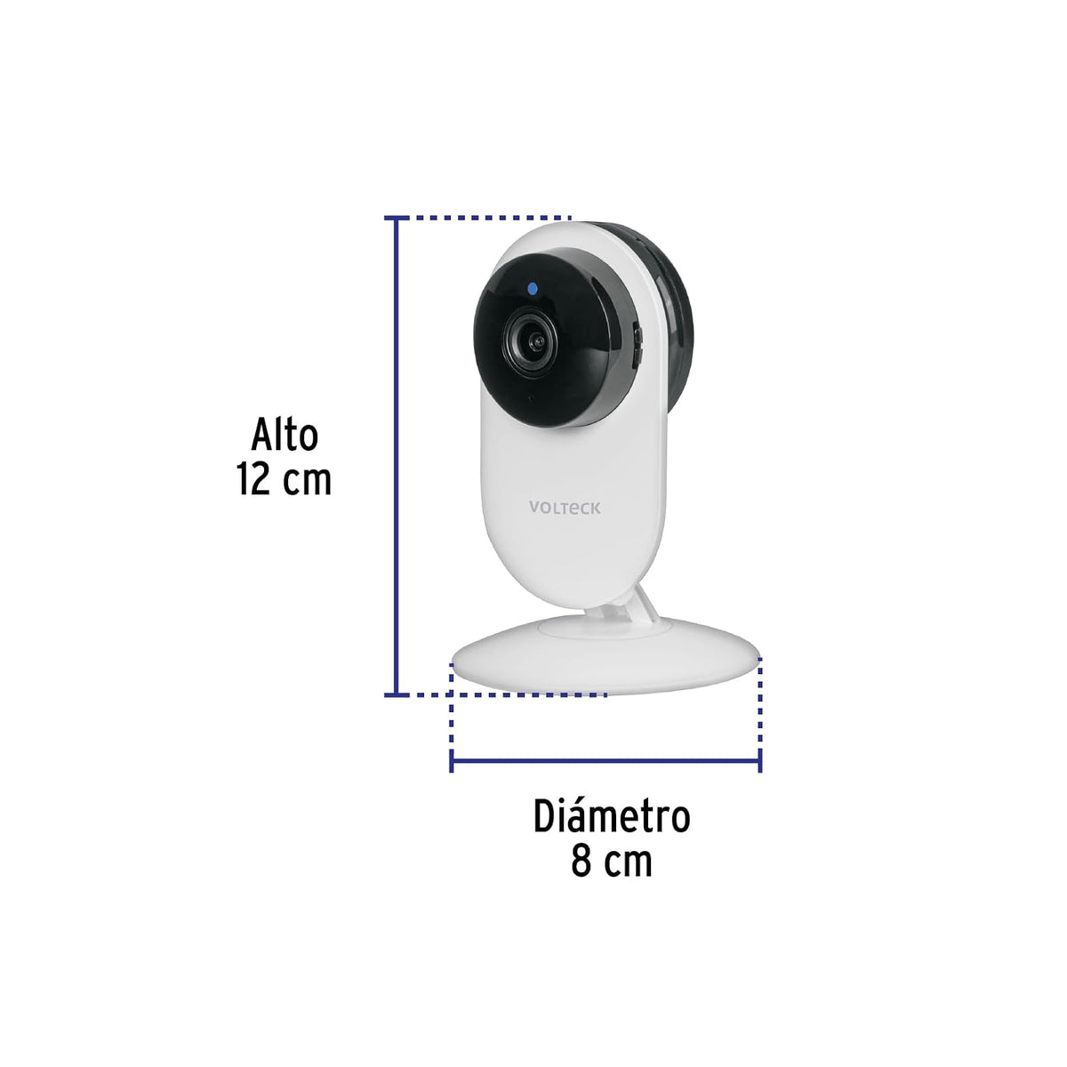 Volteck CTV-20W, Cámara WiFi Fija 2 MP detección de Movimiento