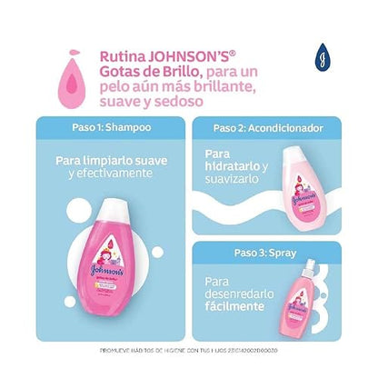 Johnson'S, Acondicionador Infantil Gotas De Brillo 400 Ml