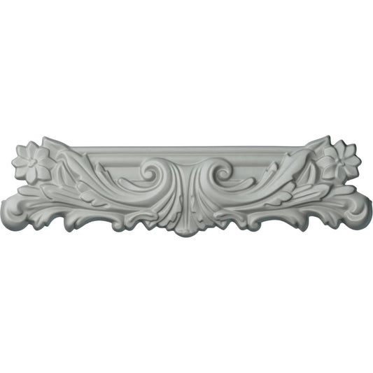 Ekena Millwork PML14X04OX Oxford Center (moldura a juego PML02X00OX) Moldura de panel, 14 7/8 pulgadas de ancho x 4 1/4 pulgadas de alto, imprimado