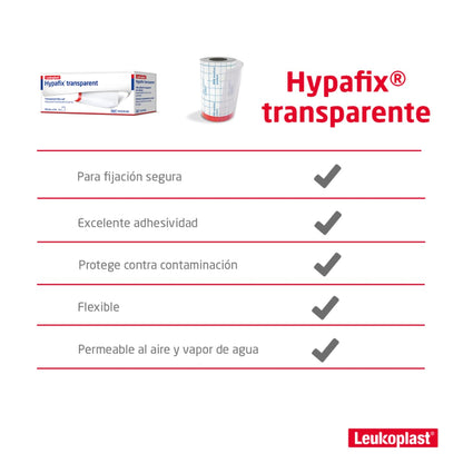 BSN Medical Solutions Leucoplasto Hypafix Transparente 10 CM x 2 MT | Color Transparente