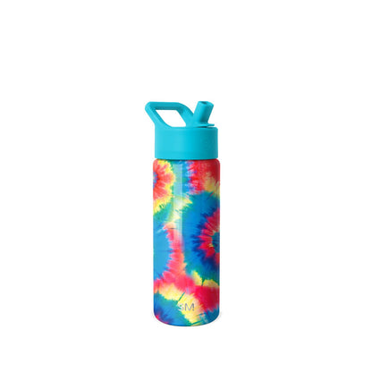 Simple Modern Summit Botella de Agua para Niños con Popote, 530 ml, Confetti - 0.5 Litros - Tie Dye