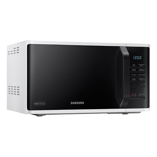 Horno de Microondas Samsung 0.8 Pies, recubrimiento interior en ceramica, modo ECO ahorra consumo de energia, descongelado rapido, blanco, modelo MS23K3513AW/AX