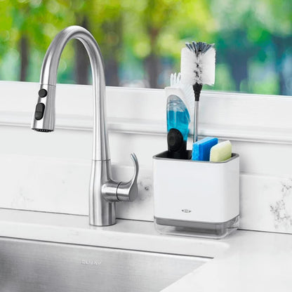 OXO Good Grips - Organizador de Lavabo, Color Blanco