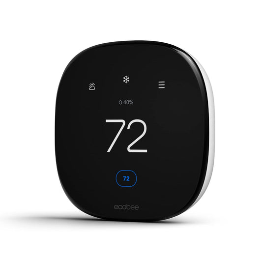 ecobee Termostato Inteligente Mejorado Funciona con Alexa | Funciona con Siri, Alexa, Google Assistant - Certificado Energy Star - Smart Home. Termostato de ahorro de energía.