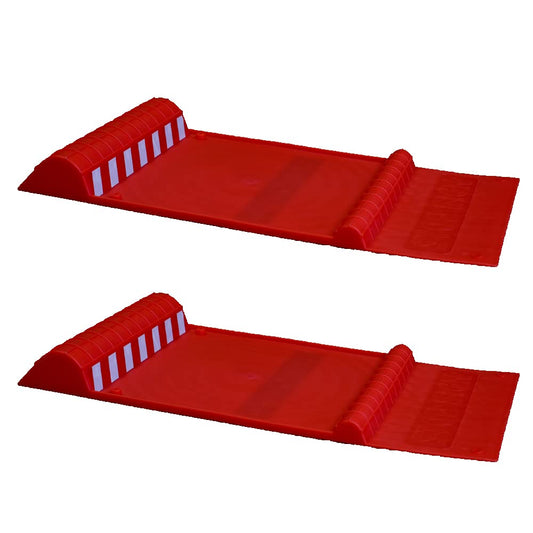 Maxsa 37359-2PK Parque Derecha 21 x 11 x 2 Pulgadas, Rojo