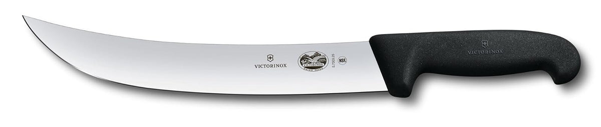 Victorinox Swiss Army Set de Barbacoa de 7 Piezas Master Competition con Mangos Fibrox Pro Rojos y Rollo para Cuchillo