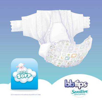 BBtips Sensitive Pañales, Baby Diapers , Talla 1 Paquete de 160