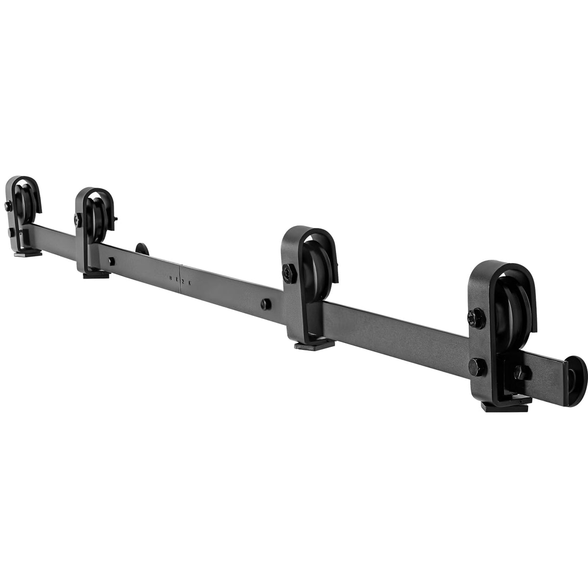VEVOR Kit de Rieles para Puertas Corredizas Plegables de Granero, con Montaje Superior, Deslizamiento Suave y Silencioso, Resistente, para Cuatro Puertas de Armario, Despensa, 1626 x 40 x 6 mm