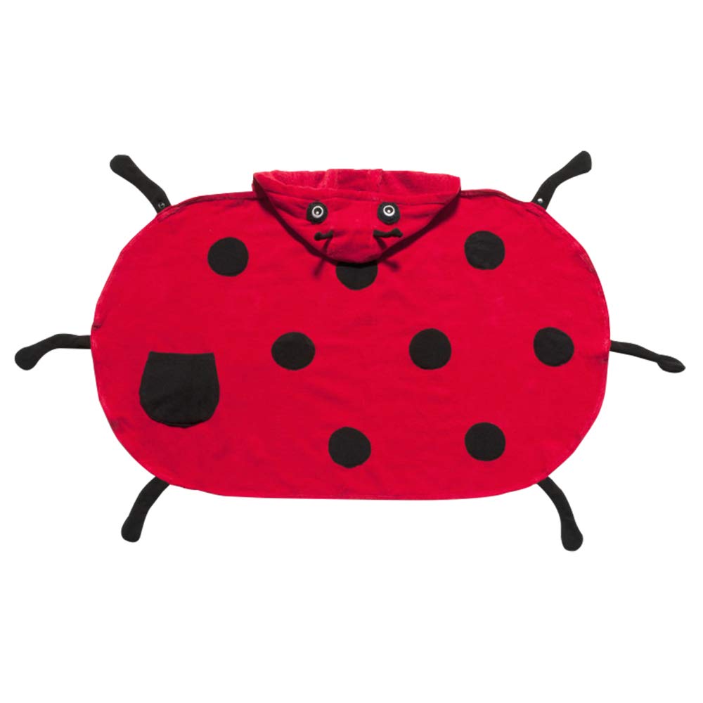 Kidorable Ladybug Toalla Infantil, Rojo, 0-3 años, Rojo, 0-3 años