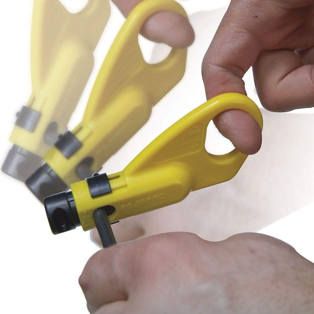 Klein Tools VDV110-061 Pelacables radial a 2 niveles para cable coaxial