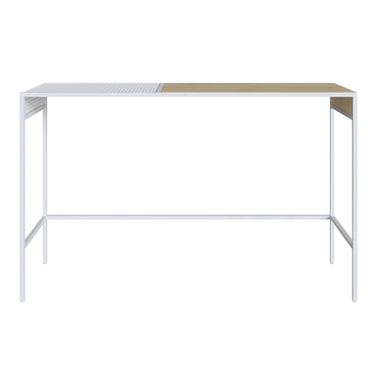 TUGOW Alterego Consola Bezen Color Blanco y Madera con Estructura Metálica de Acero y MDP