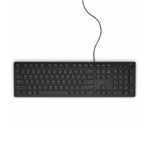 Dell 8NYJV Teclado, Español, KB216, color Negro