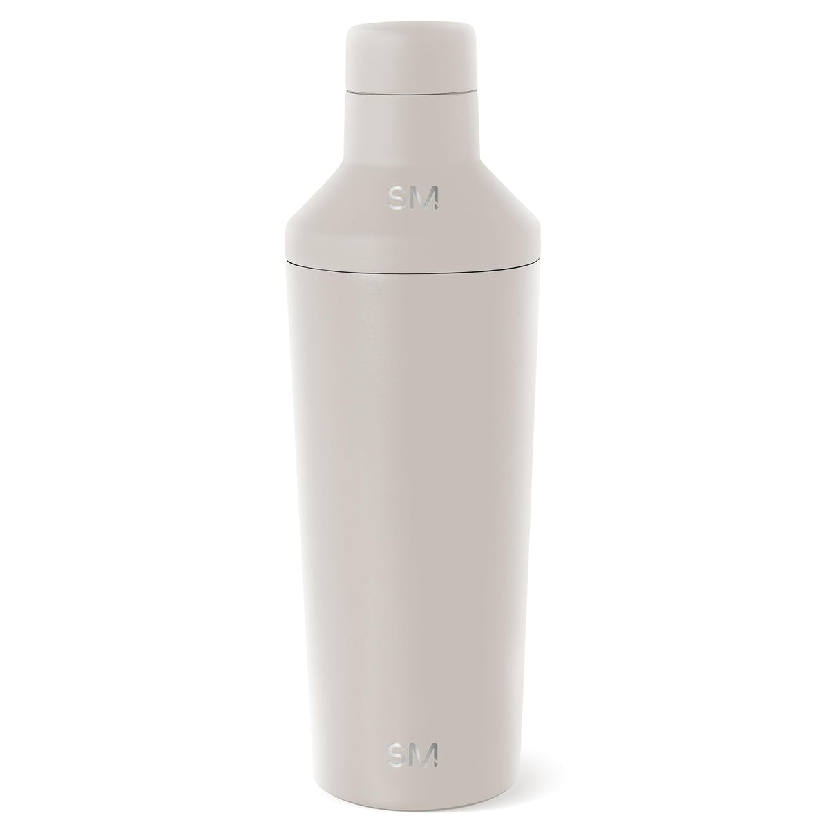 Simple Modern Coctelera con Tapa Medidora | Regalos De Acero Inoxidable Para Mujeres & Hombres | Classic Shaker Colección | 590ml | Almond Birch