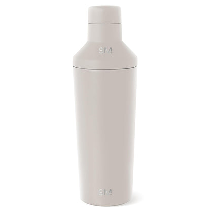 Simple Modern Coctelera con Tapa Medidora | Regalos De Acero Inoxidable Para Mujeres & Hombres | Classic Shaker Colección | 590ml | Almond Birch