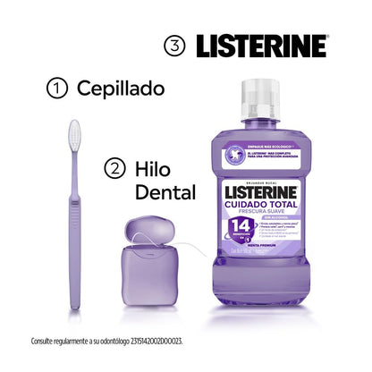 Listerine Enjuague Bucal Cuidado Total Zero Alcohol 1L