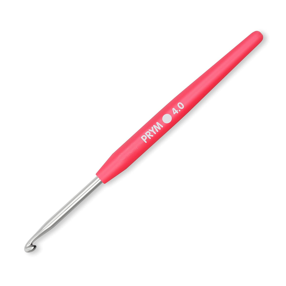 Prym - Juego de ganchos de ganchillo de aluminio de agarre suave, 2-6 mm, multicolor, 8 unidades
