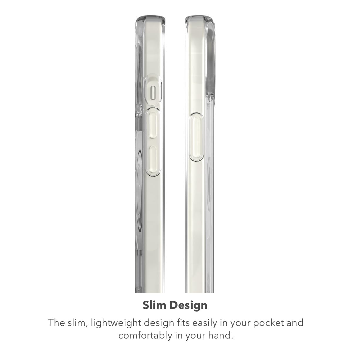 ZAGG Crystal Palace Snap - Funda Transparente para iPhone 15/14/13 con Soporte Integrado, protección contra caídas (4 m), grafeno Duradero, antiamarilleo, y Resistente a los arañazos MagSafe