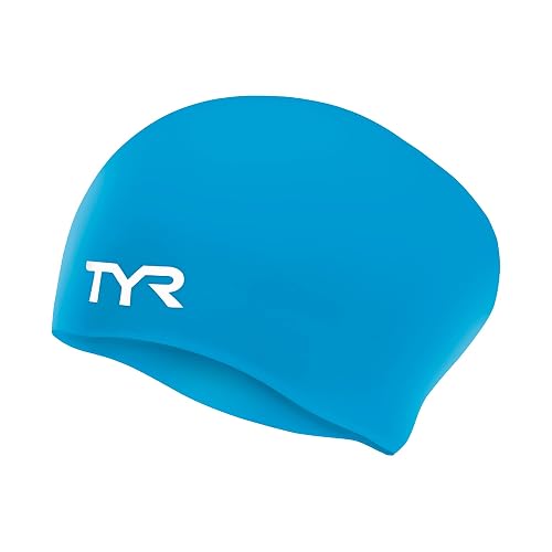 TYR Sport Gorro de natación (de Silicona, para Cabello Largo, no se Arruga)