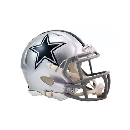 Riddell NFL Speed Mini Casco de Colección - Dallas Cowboys - Minicasco - plateado