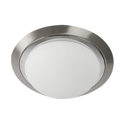 Tecnolite Lámpara LED de Techo, Luminario Circular para Sobreponer en Techo, Base E27, 100 - 240 V, Tecnolite, Color Satinado