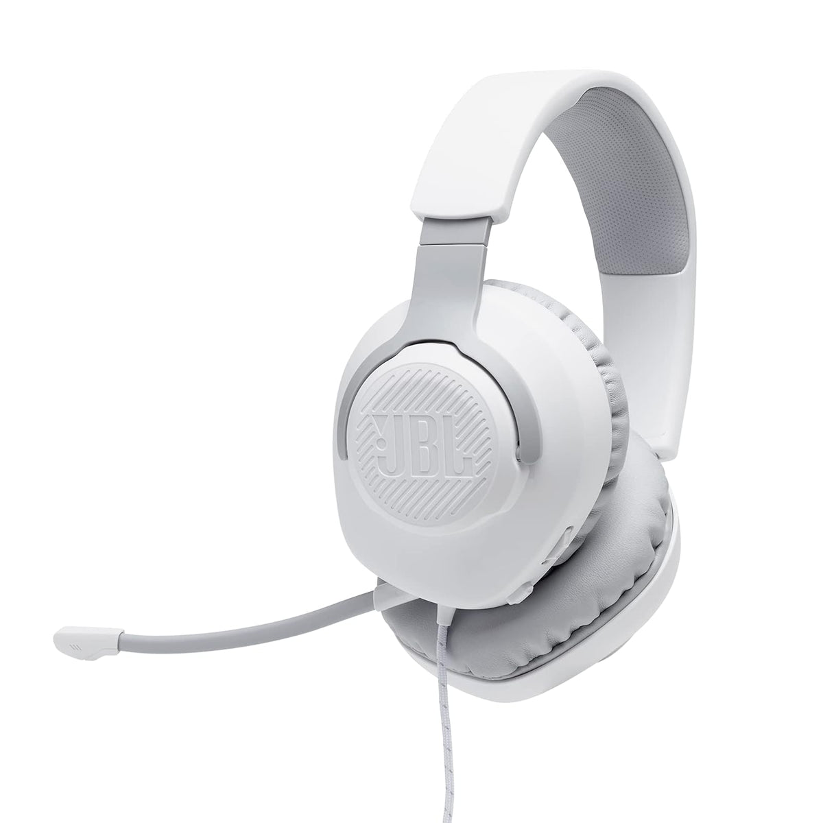 JBL Quantum 100 Audífonos gamer con micrófono extraíble - Blanco - Audífonos
