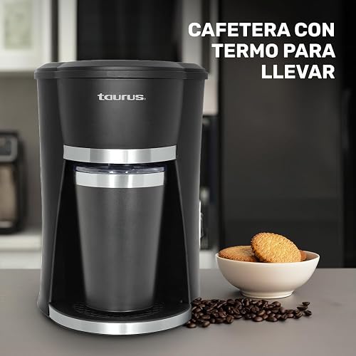 Cafetera Personal Taurus Capacidad de 300 ml Color Negra Modelo SEDNA-2000