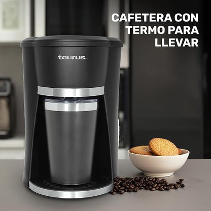 Cafetera Personal Taurus Capacidad de 300 ml Color Negra Modelo SEDNA-2000