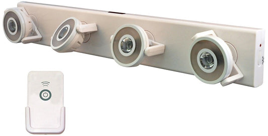 Rite Lite LPL1074WRCAC High Output LED Track Light with remote, White